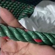 tali tambang plastik/PE/ 18mm /tali tambang hijau bintik merah/tali tambang besar