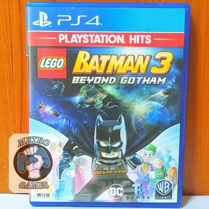 Lego Batman 3 PS4 Beyond Gotham Kaset Bat Man Playstation PS 4 5 CD BD Game Games Lego Batman3 Super Heroes superhero hero city undercover reg 3 region asia avengers  1 2 iii star wars game ps4 ps5 mainan anak ori asli original