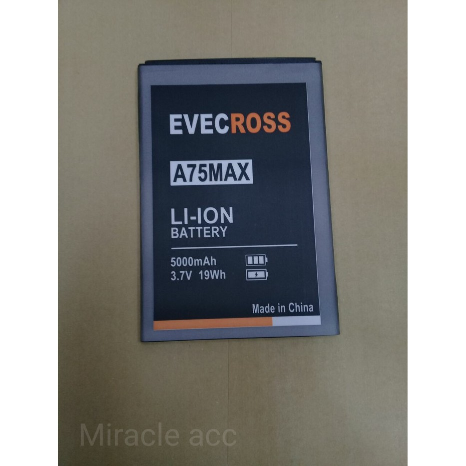 Baterai Evercoss A75MAX / A75 Max / Double power / Ori / Battrey hp