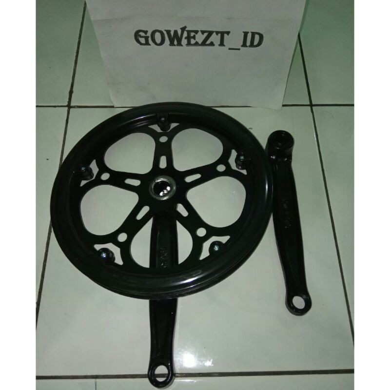 Gear Gir Crank Sepeda Lipat Minion ODESSY 52T Single Chainwheel Hitam | High Quality