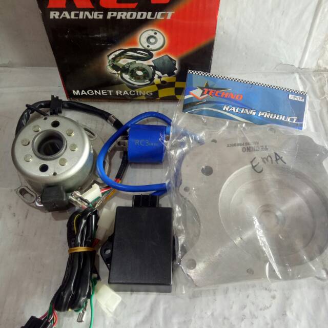 Magnet yz pengapian RC3 rc 3 jupiter z. Vega. Cripton. Komplit. Lampu nyala