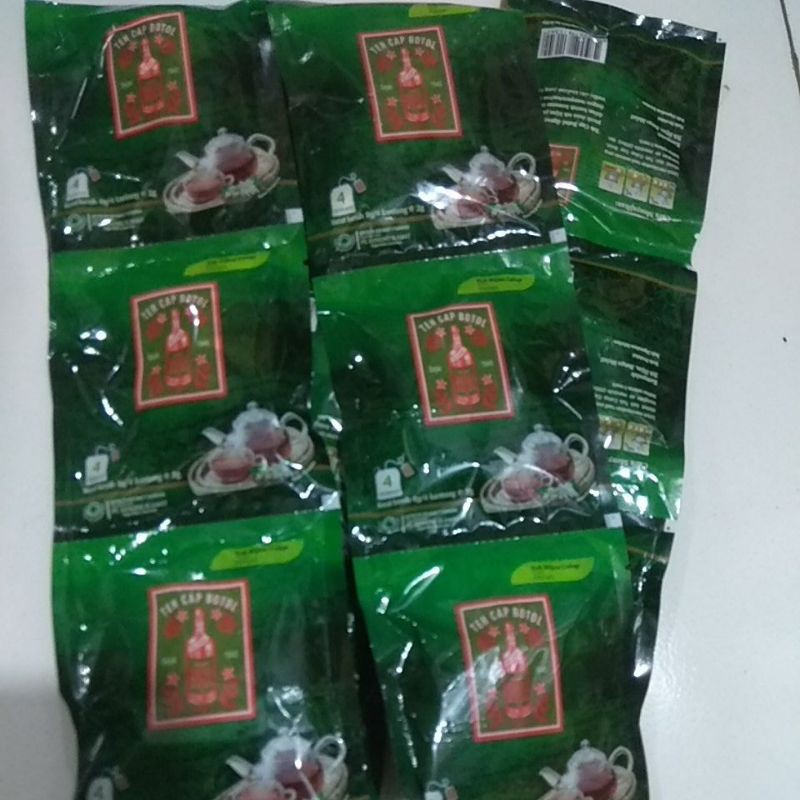 

Teh Cap BOTOL sachet,( isi 12pcs)