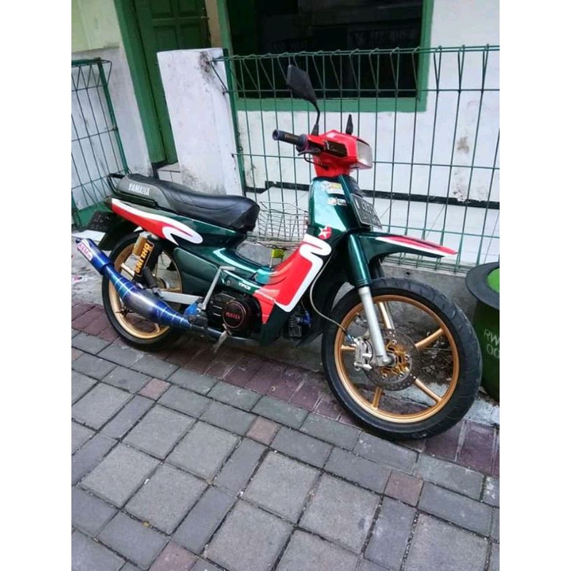 Knalpot racing Alfa cat pelangi Sani Pro