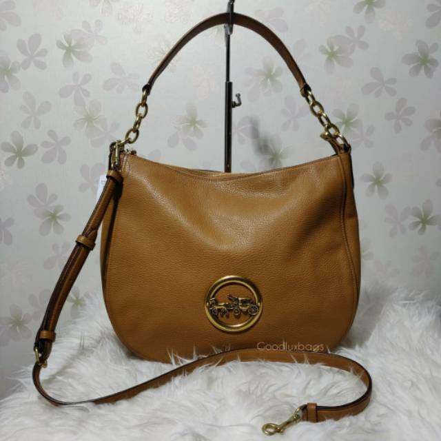 ORIGINAL Tas Coach Elle Hobo Bag Logo Luggage