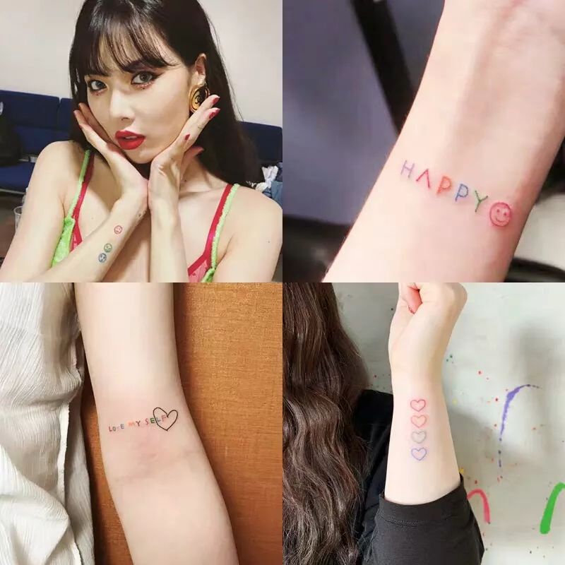 Grosir Termurah Tato Aesthetic Lucu Berwarna - Tatto Temporer motif kecil anak, Tato temporary Stiker Tato Halal