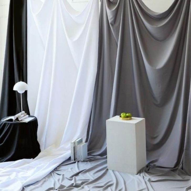 Jual kain background polos putih kain badrop kain foto grafi studio polos putih