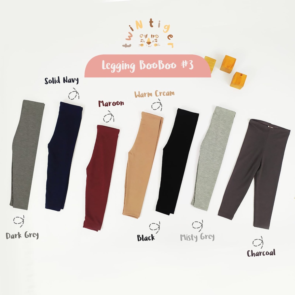 Twin Tiger Legging Anak Bahan Halus 0-3 Tahun Boo Boo / BooBoo Legging Bayi