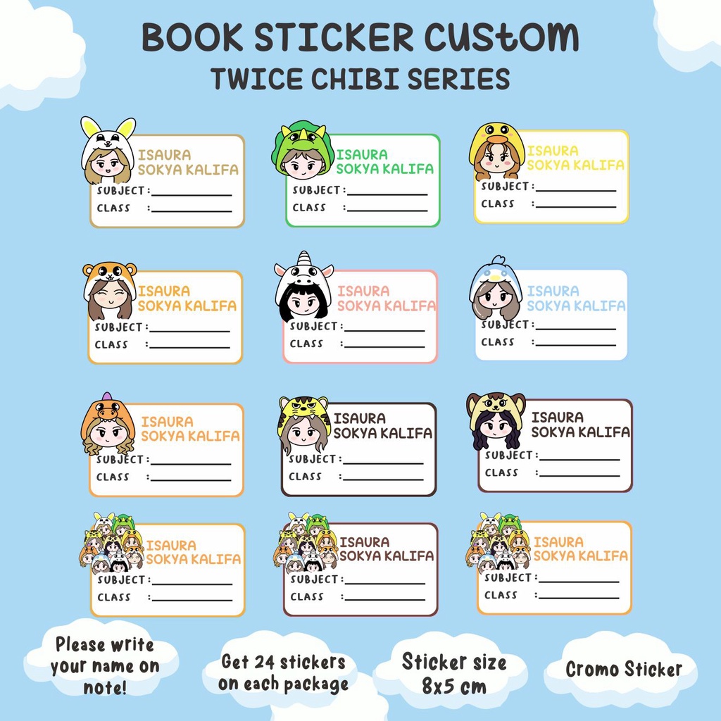 

Sticker Buku Twice Edition