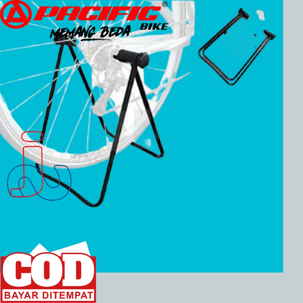 Stand Display Pacific SP-J501/Stand Display Sepeda MTB Gunung BMX Lipat/ Dudukan Sepeda/ Pedok Sepeda Gunung/Pajangan Sepeda/ Standar Sepeda/