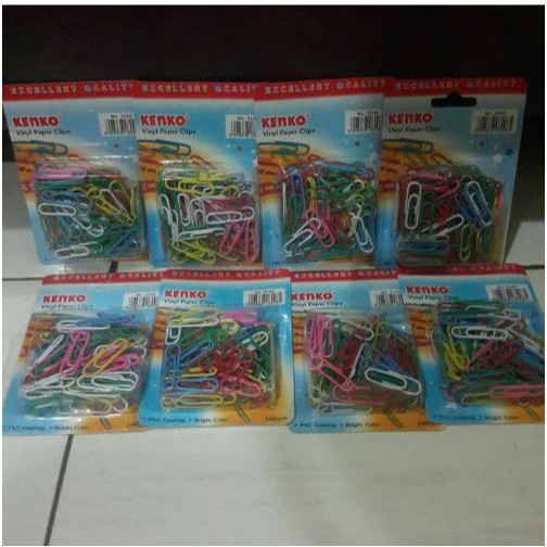 

KENKO Paper Clips Warna-Warni (Isi 100 Pcs)