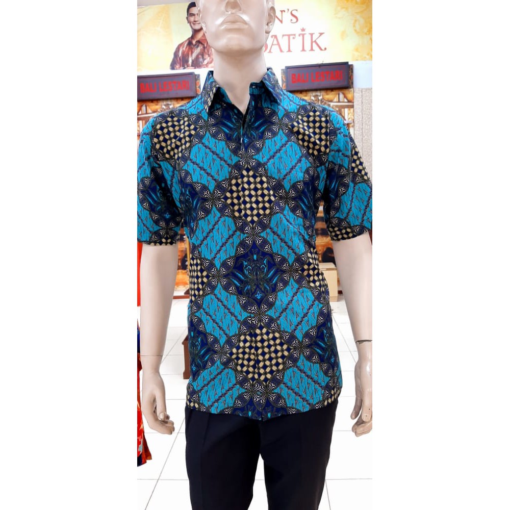 Bali Lestari |Batik Atasan Pria Lengan Pendek