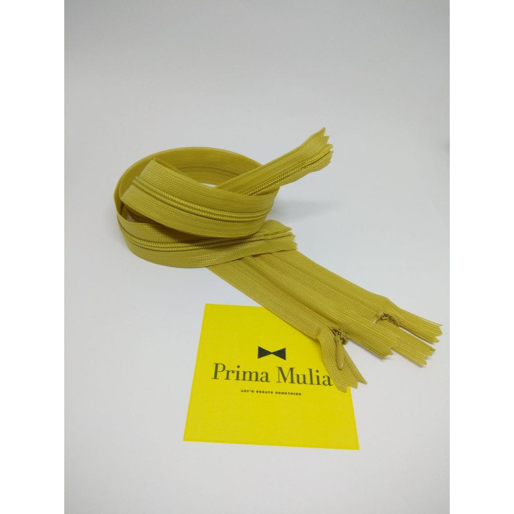 Jual 12 pcs Grosir dan Eceran Resleting Jepang cream 50 Cm