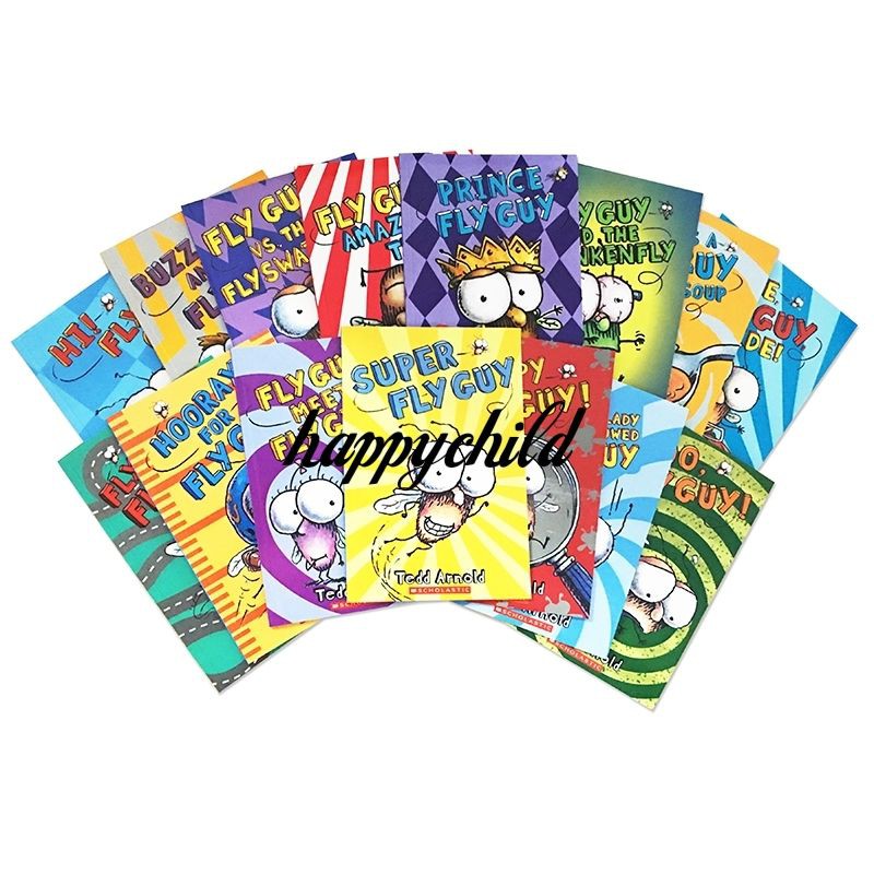 High quality 4-10 age like buzz boy and fly guy 19 books/full color/humourous/happychild