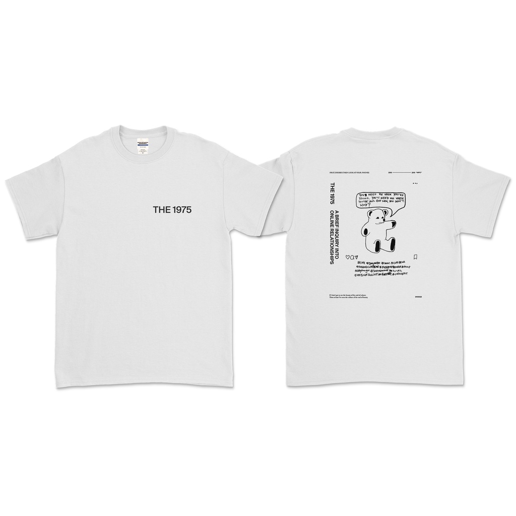 THE 1975 - ABIIOR TEDDY BEAR T-SHIRT (DEPAN BELAKANG)