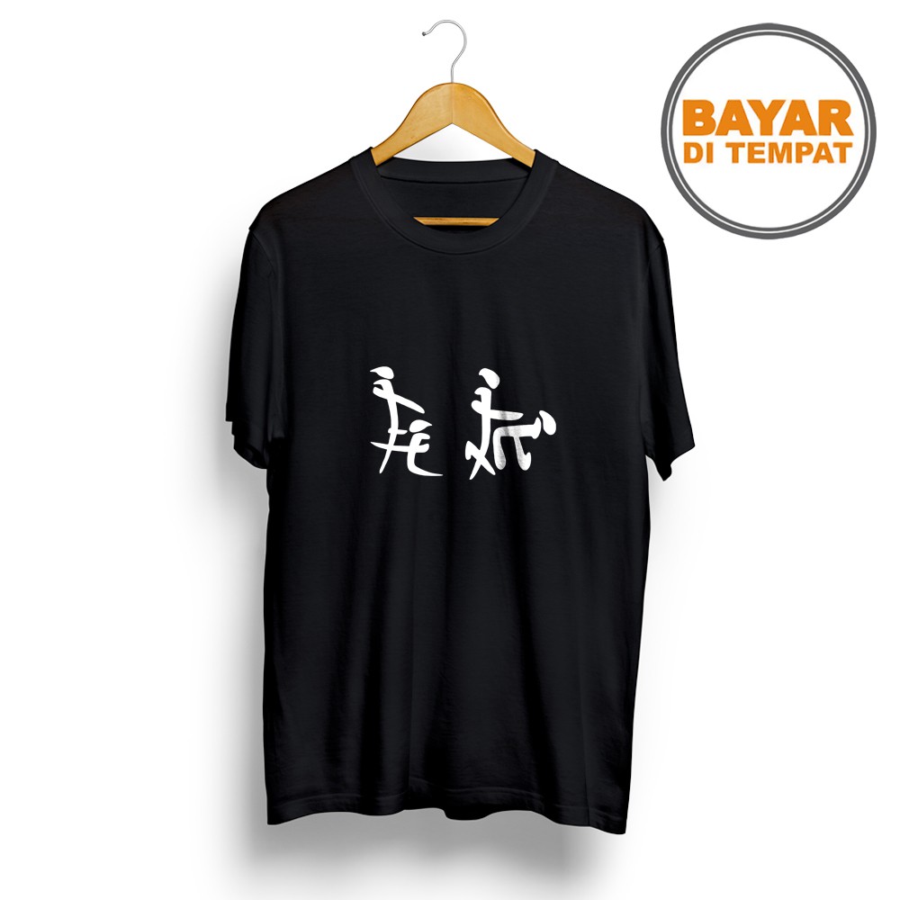 kaos baju pria bola game cartoon distro karakter anime musik Aksara Jepang