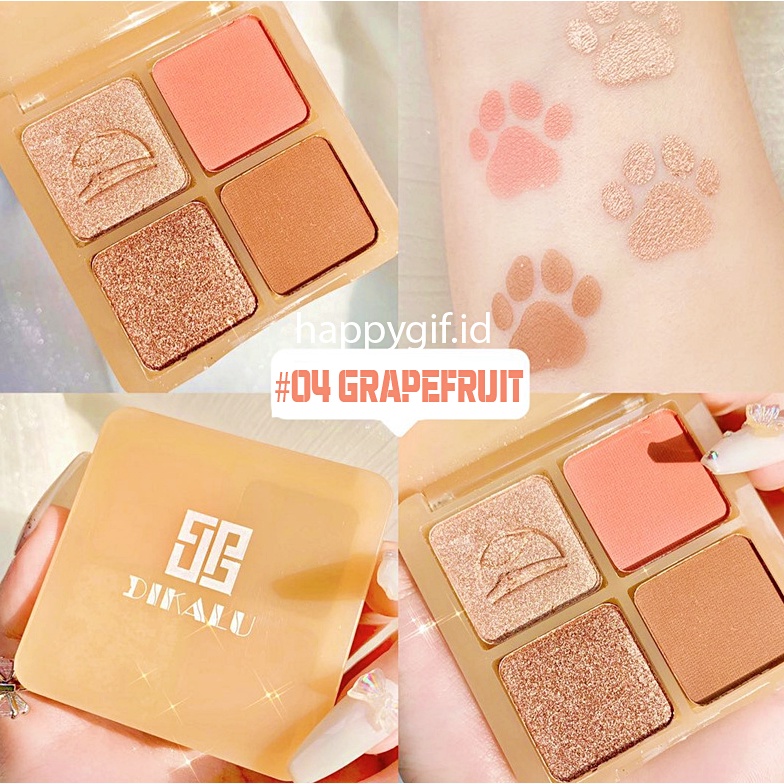 DIKALU COCO VENUS Korean Eyeshadow Matte Palet 4 Warna Paw Pallete Waterproof XX038