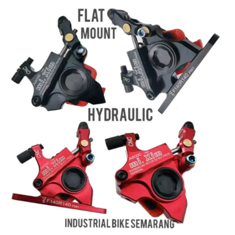 Caliper flat mount hydrolic. caliper rem discbrake hydraulic disc brake road bike mi.xim pro caliper sepeda