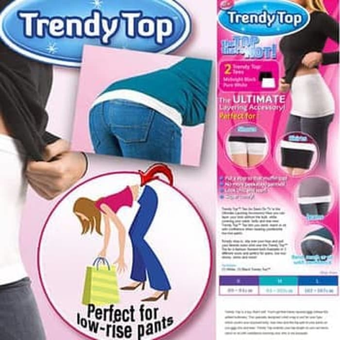 Trendy Top 2 in 1 dapat 2pc korset pelangsing / kemben perut bawah