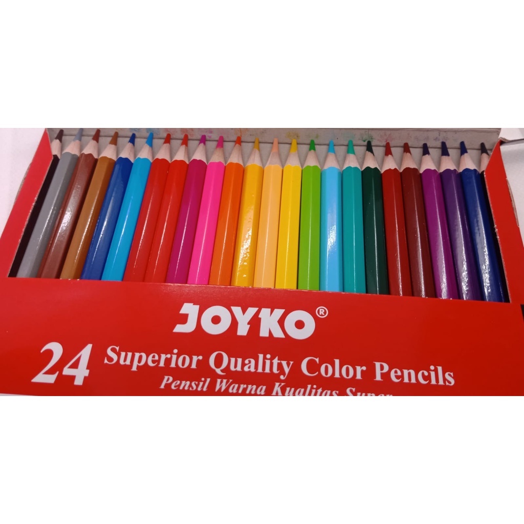 Joyko Pensil Warna Superior Quality Color Pencils 24 Warna