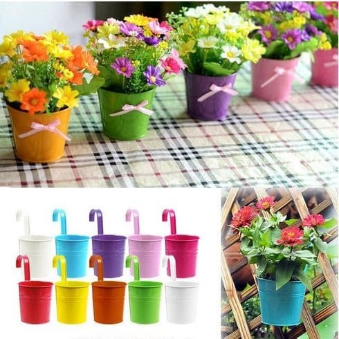 Mini Metal Flower Pot - Pot Bunga Gantung