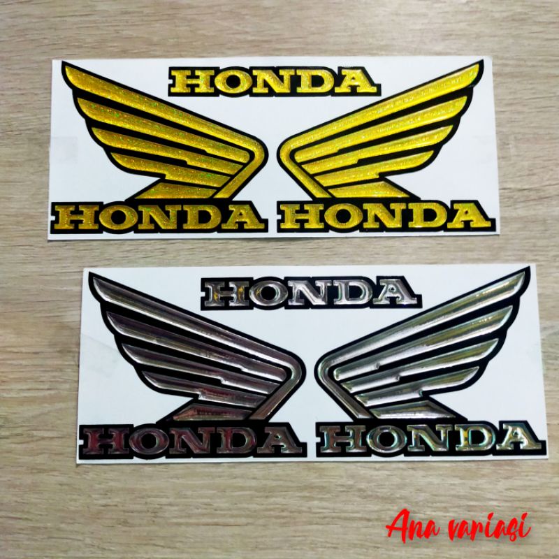 Stiker timbul emblem sayap honda emblem honda sayap stiker timbul honda