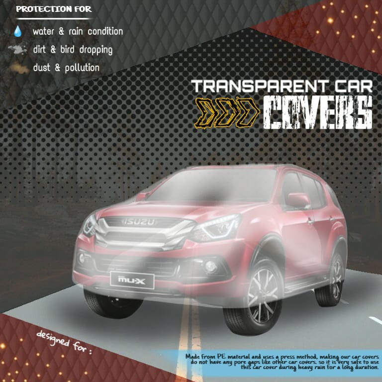 Body Cover Transparan Sarung Selimut D-Max MU-X Phanter