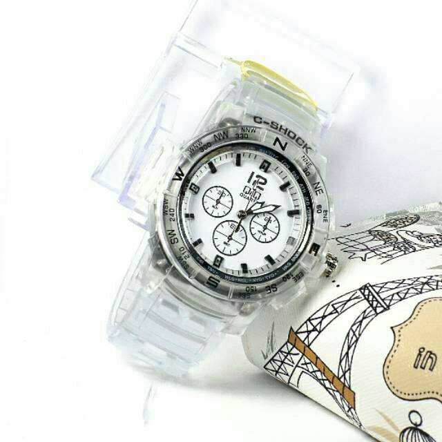 Jam Tangan Pria/Wanita Q&amp;Q C-Shock Crono Off Strap Rubber BW-38