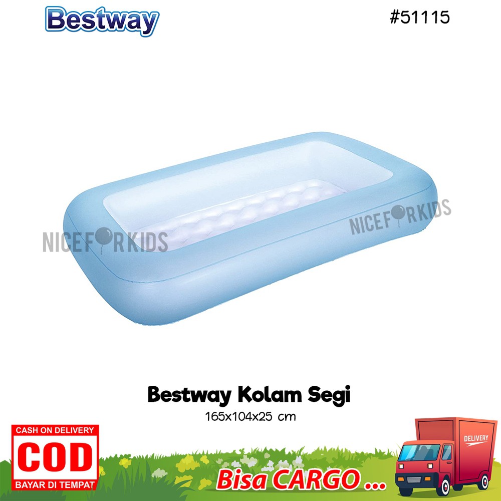 Bestway Kolam Renang Anak Uk. 165 x 104 x 25 cm (51115)