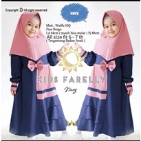 Cpfashion Farelly kids Gamis Anak Usia 2~7 Tahun Plus Hijab