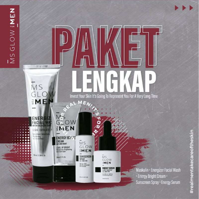 PAKET LENGKAP MS GLOW MEN