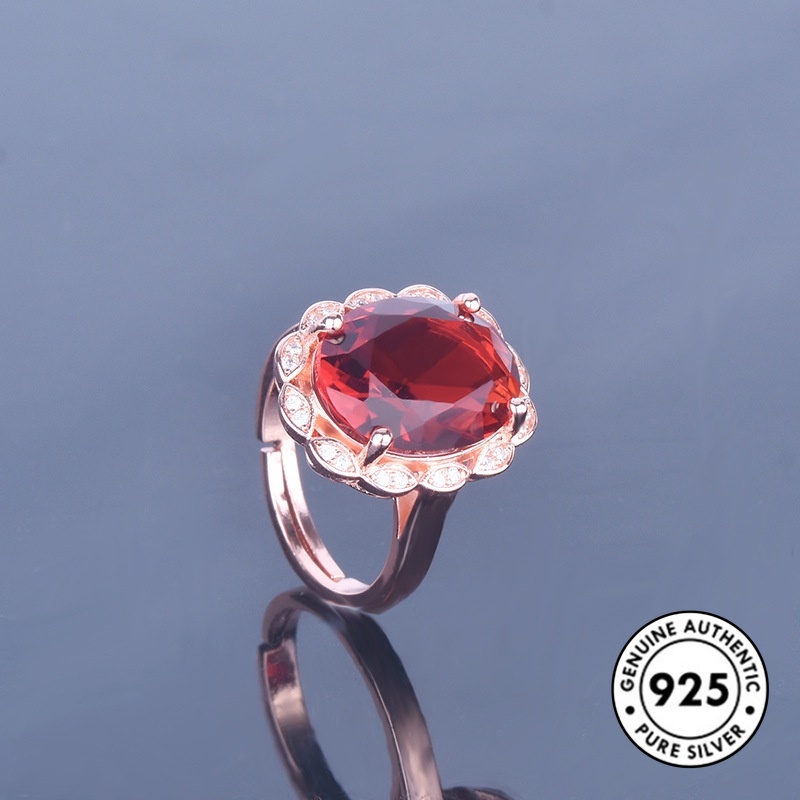 Cincin Sterling Silver 925 Warna Rose Gold Untuk Wanita