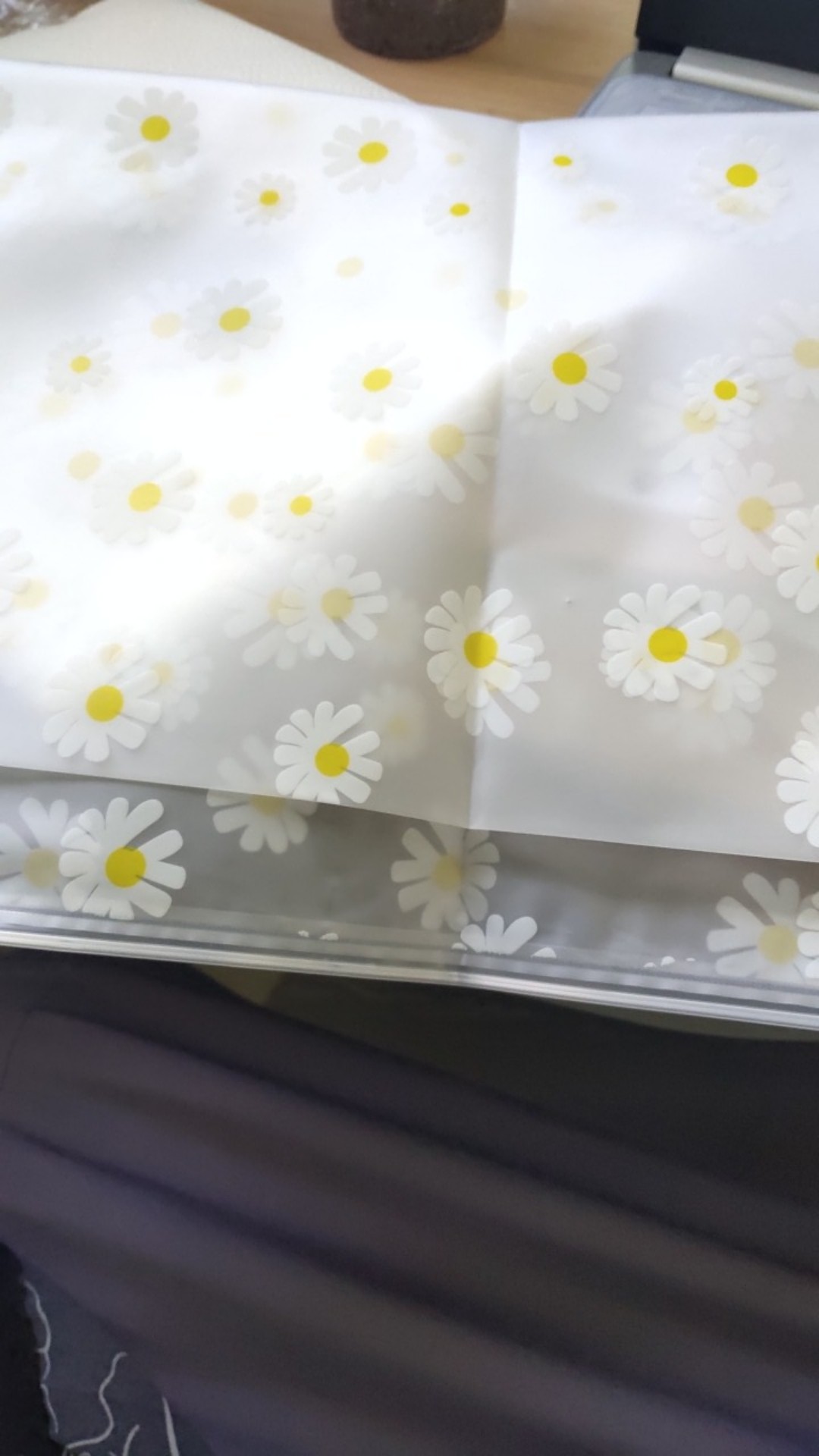 [tu] Kantong Zip Lock Transparan Bunga Daisy - Hw0115