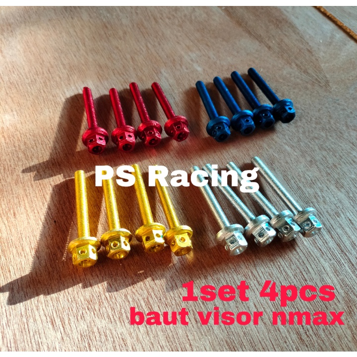 (HARGA 4PCS) Baut probolt visor ukuran 8 Yamaha Nmax Aerox xmax dllbaut probolt nmax baut variasi ba
