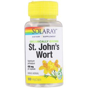 Solaray St Johns Wort 450mg 100 VegCap Multivitamin St Johns Organik