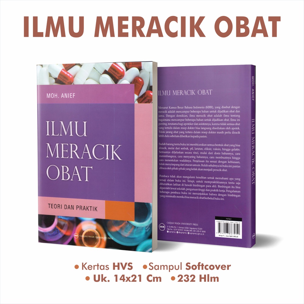 Jual Buku Pendidikan Farmasi Ilmu Meracik Obat Karya Moh Anief Dengan