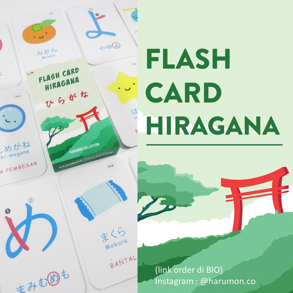 Flash Card HIRAGANA Bahasa Jepang