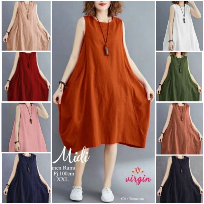 NADA MIDI DRESS VIRGIN