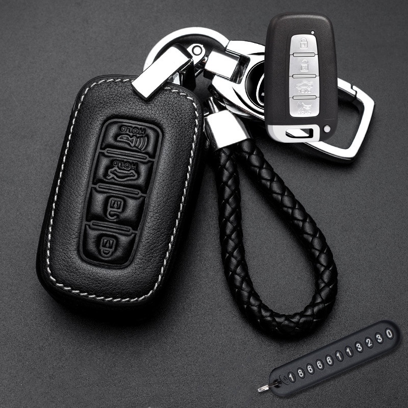 Case Pelindung Remote Kunci Mobil Keyless Bahan Kulit Untuk Forte / Forte Koup