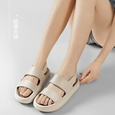 Sandal Wedges Korea Sepatu Sendal Wanita Gunung Korean Limitless Sandal Lalisa Tali Wanita Slip On Ringan Empuk Terbaru Outdoor