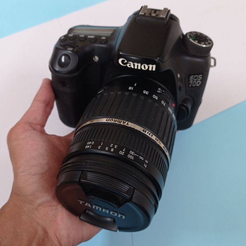 Canon 70D Lensa Tele Zoom Kamera DSLR Orignal - Paket Zoom -Likenew
