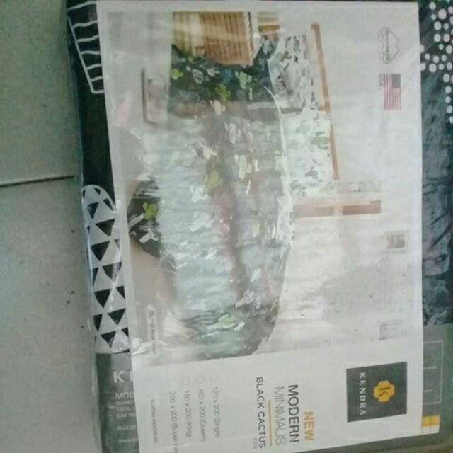 Suamimalasshop Sprei Kendra Minimalis Queen 160x200 Cm