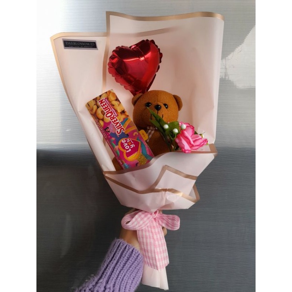 READY STOCK BUKET BONEKA | BUCKET VALENTINE | JIMIN BTS | PC | TAEHYUNG | BUKET BALON BOX | WISUDA