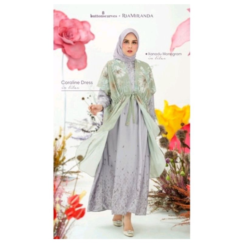 Preloved Coraline Dress Buttonscarves x Ria Miranda size XL