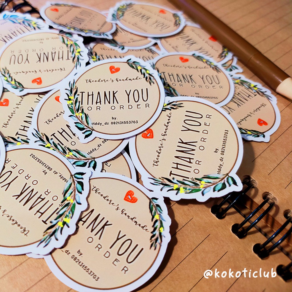 

Sticker Cutting Thank You CUSTOM D.3cm/Sticker Deco/Sticker Aestetic/Sticker Tumblr