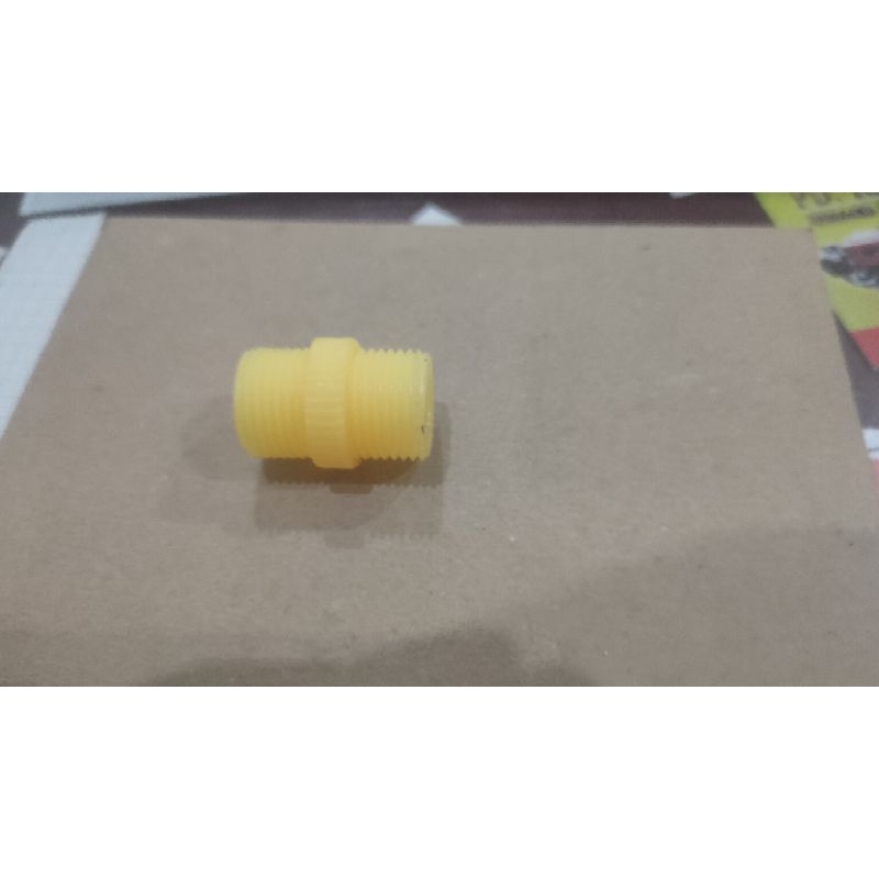 konektor selang double nepel 18 mm - 18 mm untuk sambungan selang Elektrik