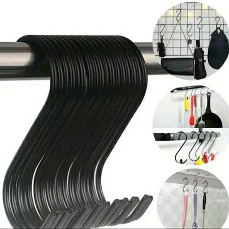 Cantelan pengait besi huruf S | Gantungan besi pengait huruf S