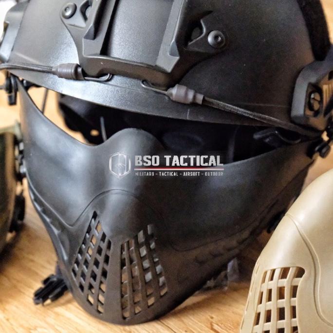 Pilot Mask Tactical Face Protection Half Mask Hunting Airsoft Outdoor