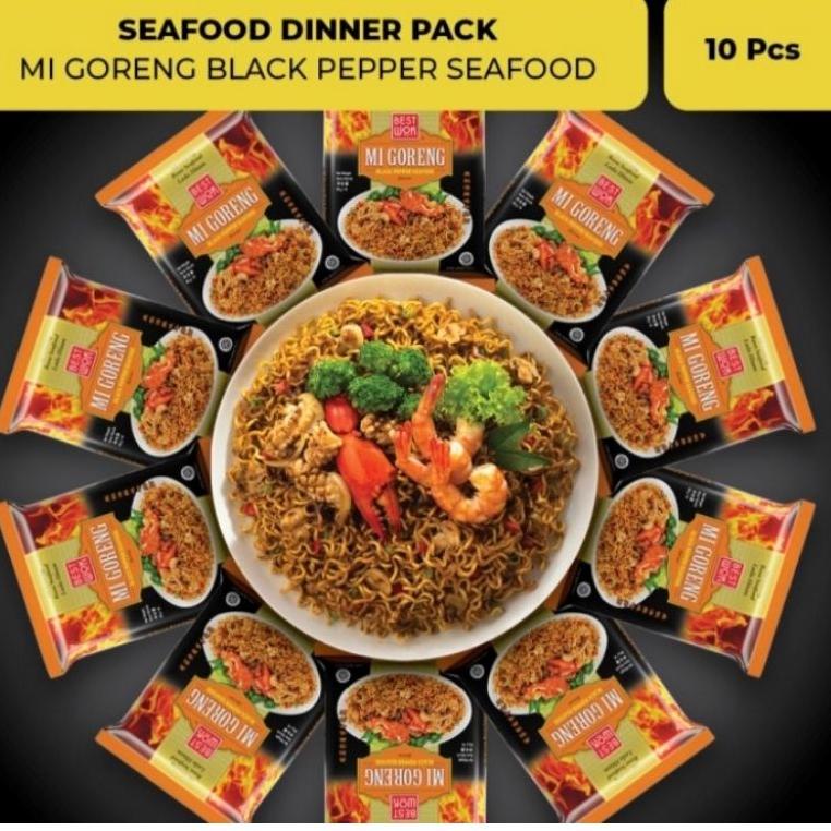 

Pasti Puas BEST WOK MI GORENG BISA MIX 3 RASA : ORIGINAL, HOT & SPICY, BLACK PAPPER SEAFOOD (10pcs) ,.,.,.,.,.,