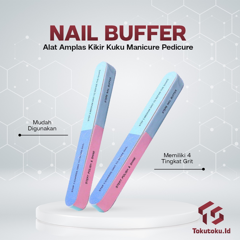 Alat Kikir Penghalus Kuku Amplas Menicure Pedicure Nail Buffer Gel Art Tool