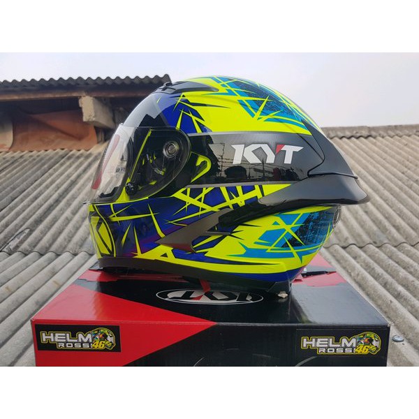 KYT FALCON SPIKE YELLOW FLUO PLUS SPOILER VENDETTA 2